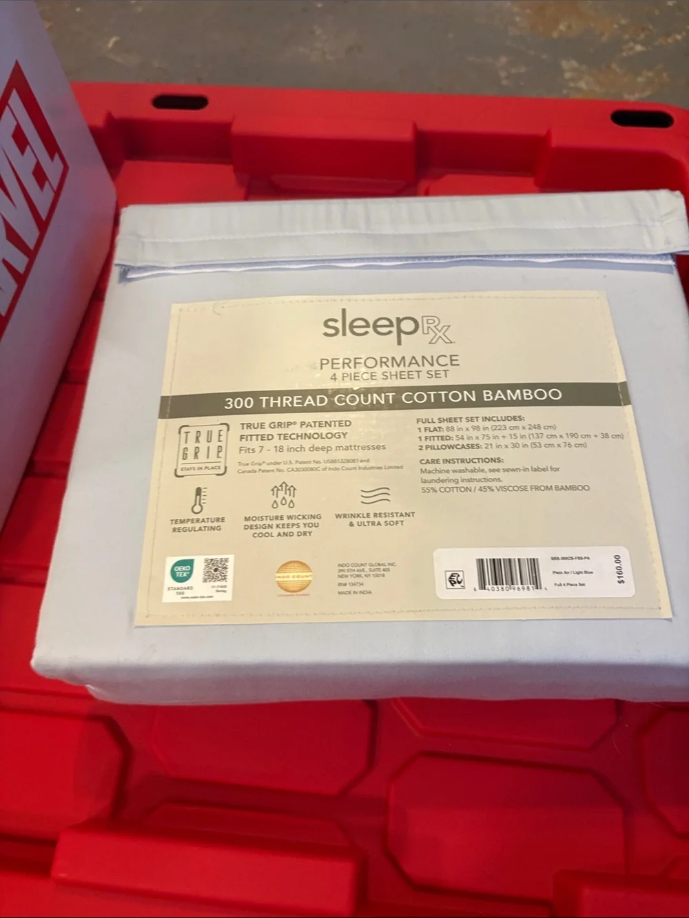 Performance 4-Piece Sheet Set — White Cotton Bamboo